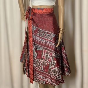 Double layer reversible magic wrap skirt/dress